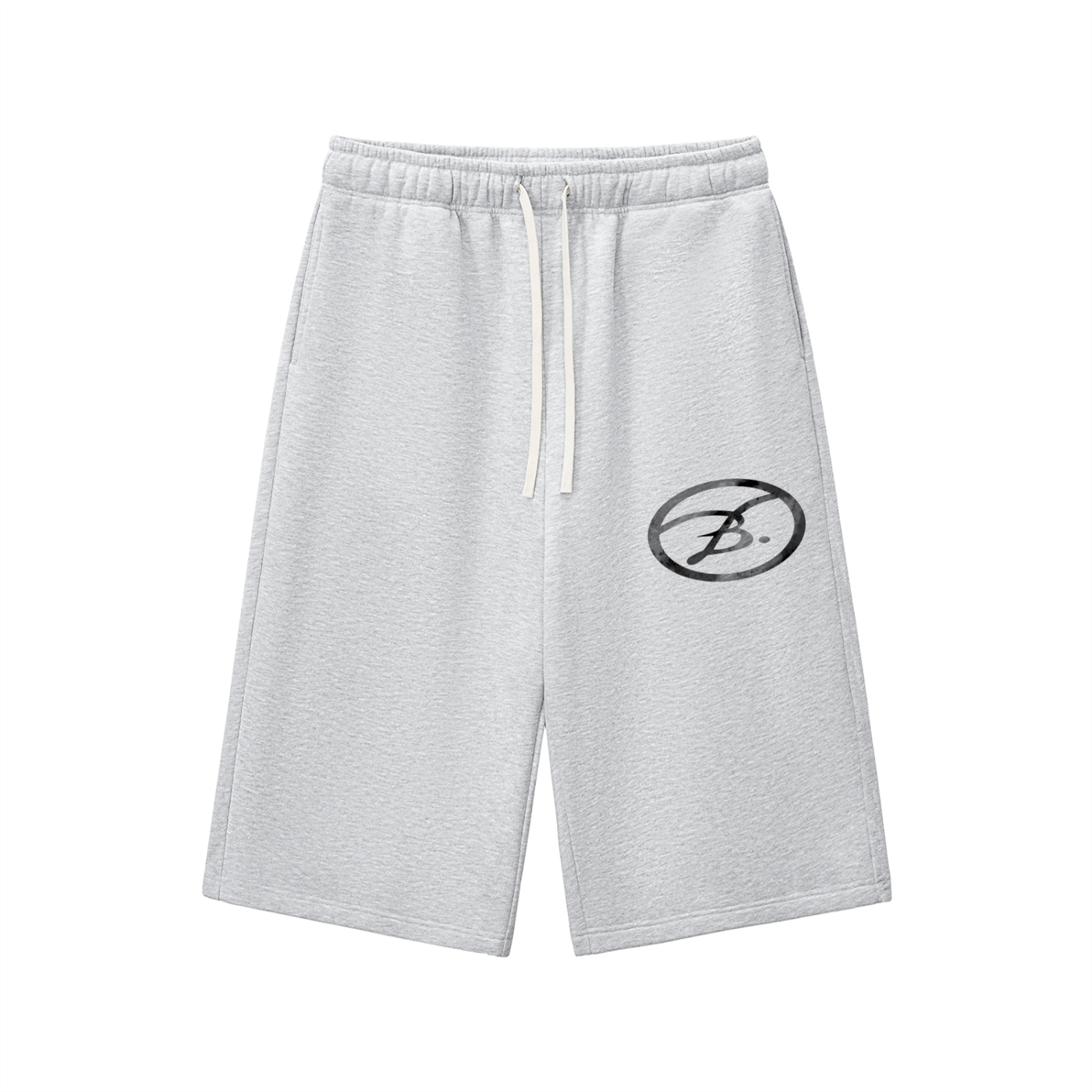 Relaxed Drawstring Three-quarter Sweatpants